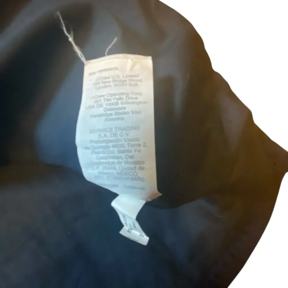 J. Crew Navy Blue Eyelet Shirt Dress Size 8 Sleeveless Summer Fit & Flare - Picture 15 of 16